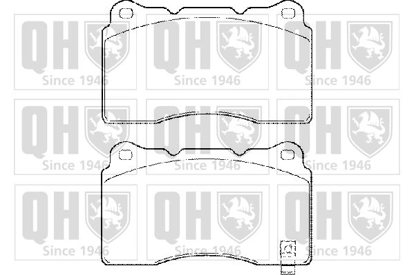 QUINTON HAZELL fékbetétkészlet, tárcsafék - BP1486 - TothCarparts
