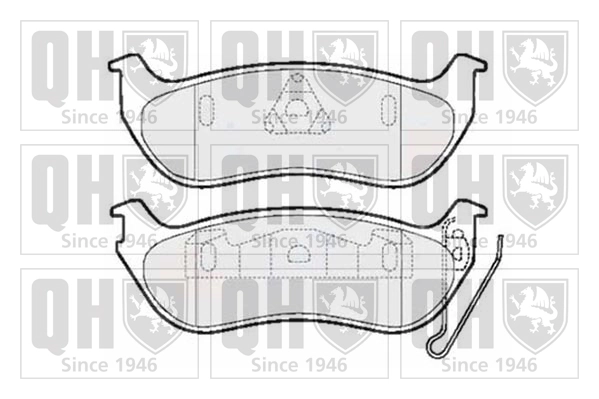 QUINTON HAZELL fékbetétkészlet, tárcsafék - BP1500 - TothCarparts