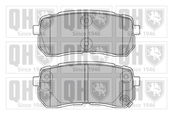 QUINTON HAZELL fékbetétkészlet, tárcsafék - BP1599 - TothCarparts
