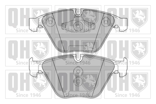 QUINTON HAZELL fékbetétkészlet, tárcsafék - BP1605 - TothCarparts