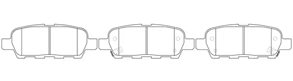 SB fékbetétkészlet, tárcsafék - BP22466 - TothCarparts