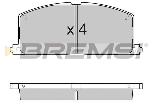 BREMSI fékbetétkészlet, tárcsafék - BP2255 - TothCarparts
