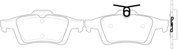 SB fékbetétkészlet, tárcsafék - BP22702 - TothCarparts