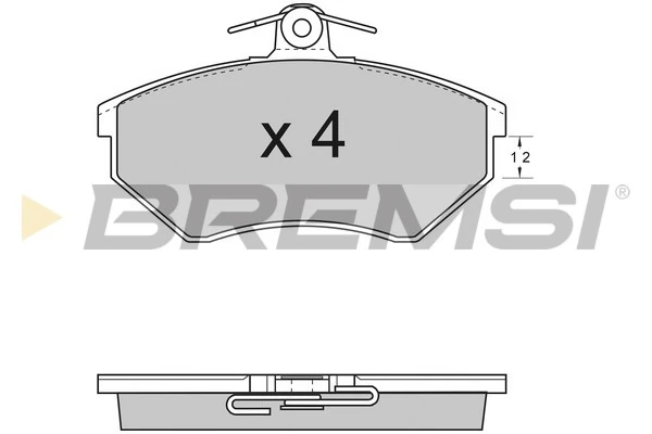 BREMSI fékbetétkészlet, tárcsafék - BP2531 - TothCarparts