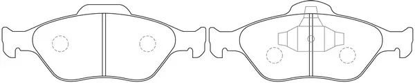 SB fékbetétkészlet, tárcsafék - BP25495 - TothCarparts
