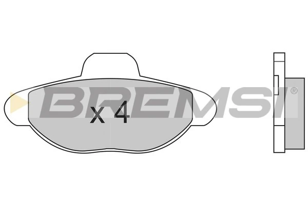 BREMSI fékbetétkészlet, tárcsafék - BP2552 - TothCarparts