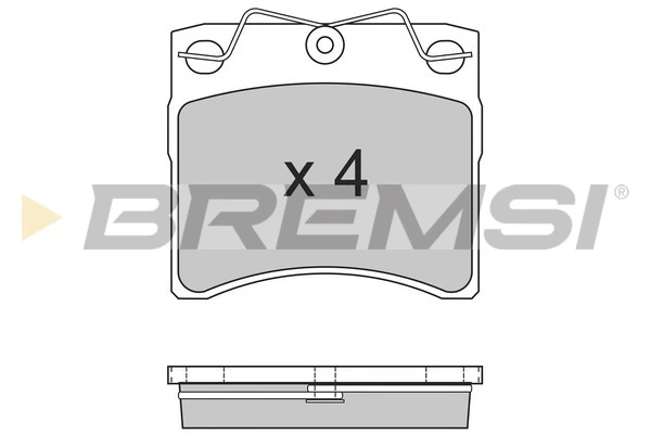 BREMSI fékbetétkészlet, tárcsafék - BP2554 - TothCarparts