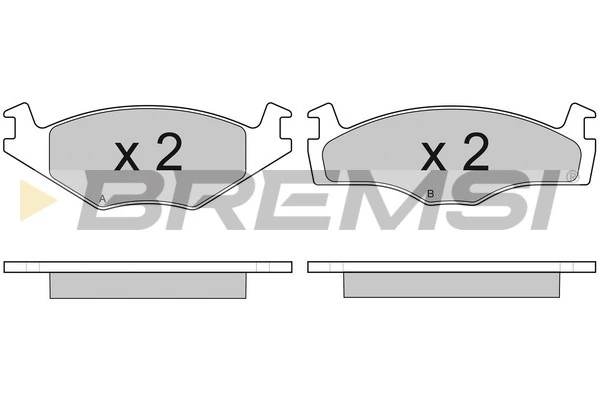 BREMSI fékbetétkészlet, tárcsafék - BP2645 - TothCarparts