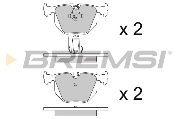 BREMSI fékbetétkészlet, tárcsafék - BP2652 - TothCarparts