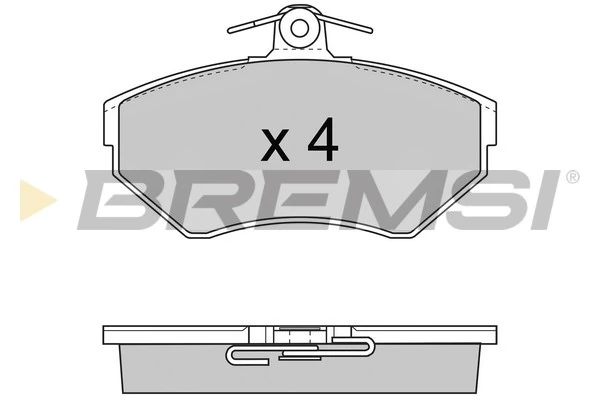 BREMSI fékbetétkészlet, tárcsafék - BP2674 - TothCarparts