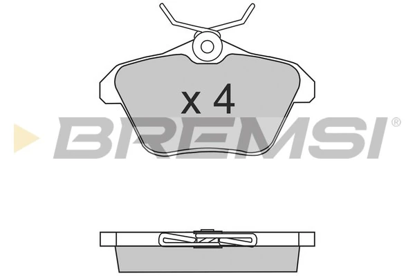 BREMSI fékbetétkészlet, tárcsafék - BP2680 - TothCarparts