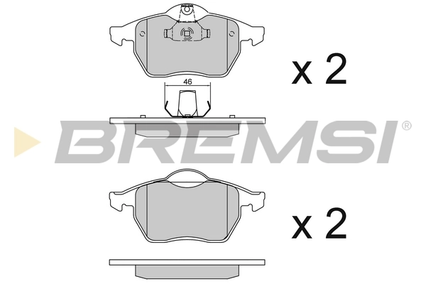 BREMSI fékbetétkészlet, tárcsafék - BP2692 - TothCarparts
