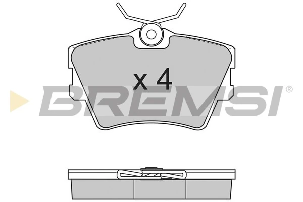 BREMSI fékbetétkészlet, tárcsafék - BP2724 - TothCarparts
