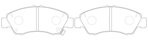SB fékbetétkészlet, tárcsafék - BP28265 - TothCarparts