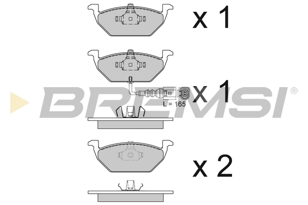 BREMSI fékbetétkészlet, tárcsafék - BP2848 - TothCarparts