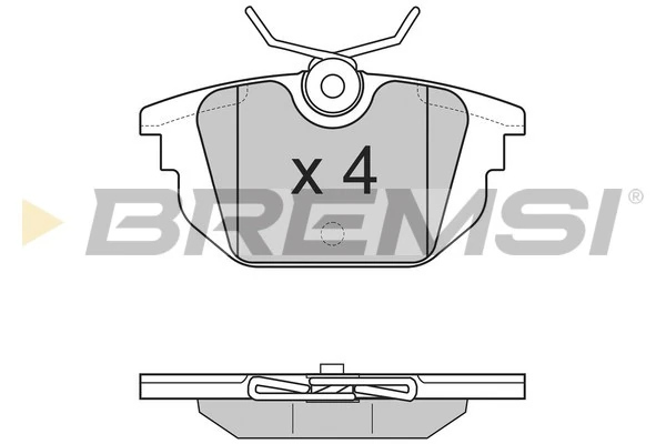 BREMSI fékbetétkészlet, tárcsafék - BP2850 - TothCarparts