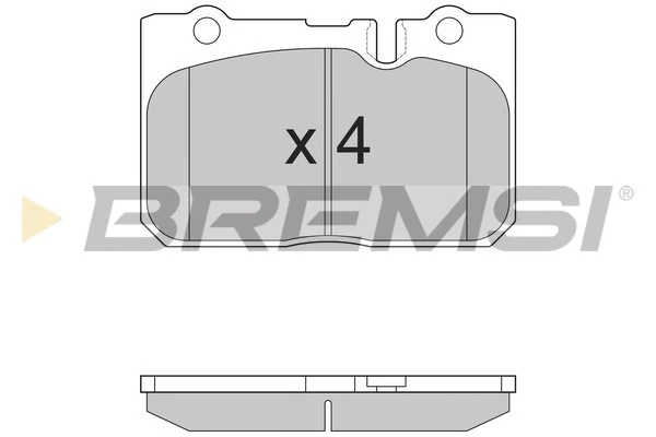 BREMSI fékbetétkészlet, tárcsafék - BP2858 - TothCarparts