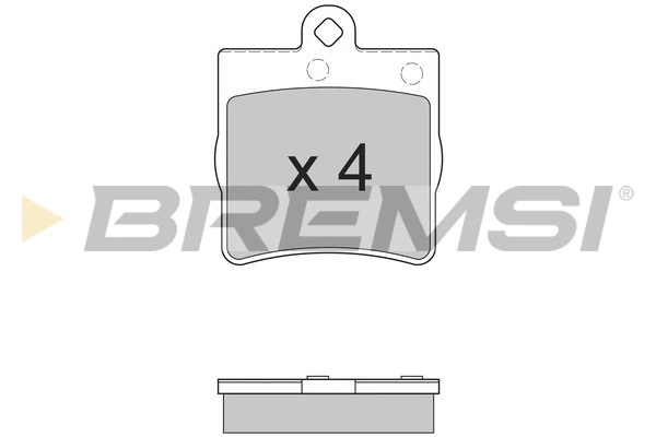BREMSI fékbetétkészlet, tárcsafék - BP2861 - TothCarparts