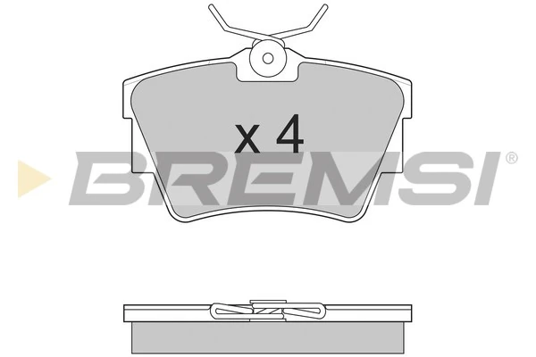 BREMSI fékbetétkészlet, tárcsafék - BP2866 - TothCarparts