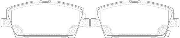SB fékbetétkészlet, tárcsafék - BP28866 - TothCarparts