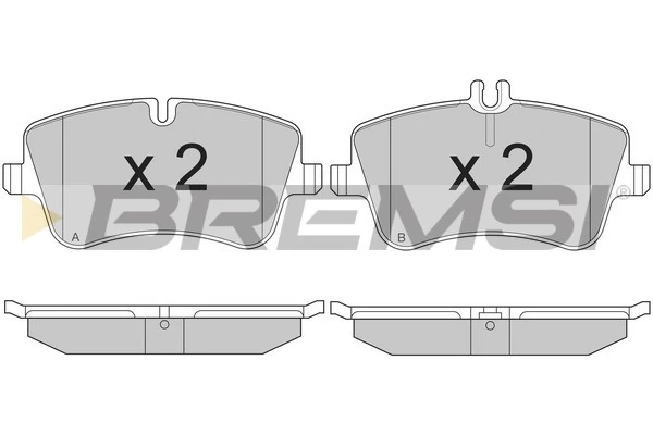 BREMSI fékbetétkészlet, tárcsafék - BP2896 - TothCarparts