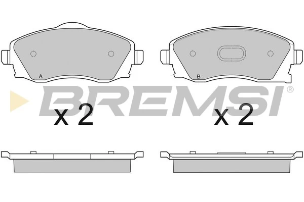 BREMSI fékbetétkészlet, tárcsafék - BP2915 - TothCarparts