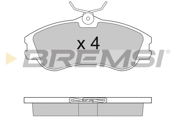 BREMSI fékbetétkészlet, tárcsafék - BP2921 - TothCarparts