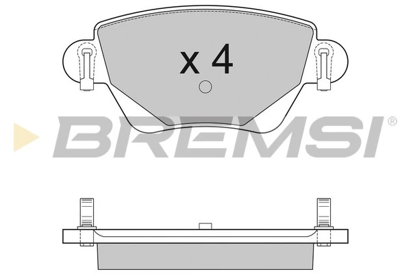 BREMSI fékbetétkészlet, tárcsafék - BP2927 - TothCarparts