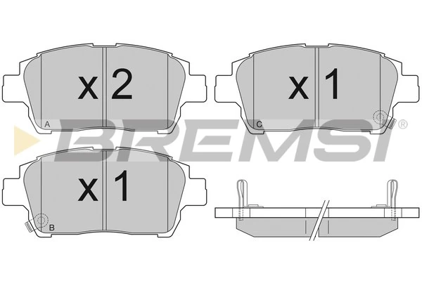 BREMSI fékbetétkészlet, tárcsafék - BP2931 - TothCarparts