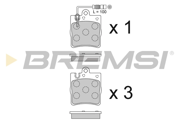 BREMSI fékbetétkészlet, tárcsafék - BP2936 - TothCarparts