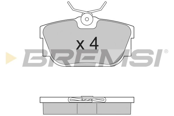BREMSI fékbetétkészlet, tárcsafék - BP2958 - TothCarparts