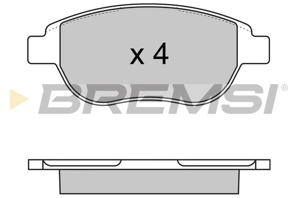 BREMSI fékbetétkészlet, tárcsafék - BP2972 - TothCarparts