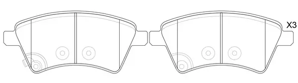SB fékbetétkészlet, tárcsafék - BP29803 - TothCarparts