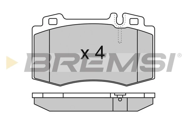 BREMSI fékbetétkészlet, tárcsafék - BP2986 - TothCarparts
