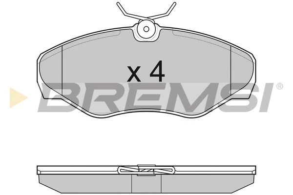 BREMSI fékbetétkészlet, tárcsafék - BP3012 - TothCarparts