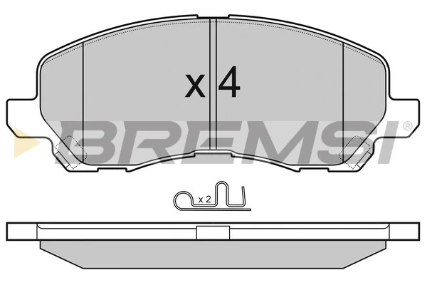 BREMSI fékbetétkészlet, tárcsafék - BP3080 - TothCarparts