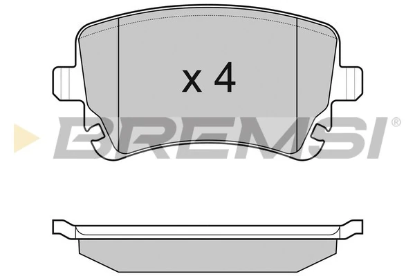 BREMSI fékbetétkészlet, tárcsafék - BP3086 - TothCarparts