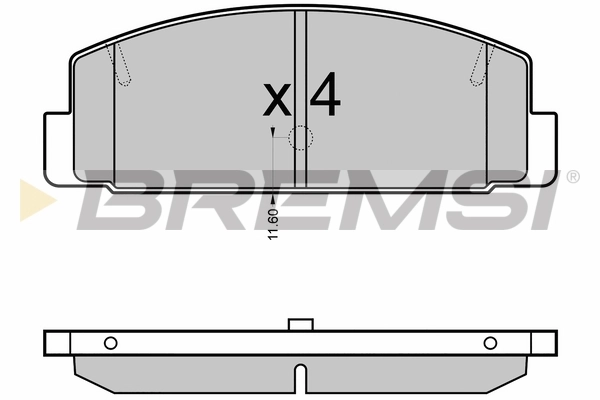BREMSI fékbetétkészlet, tárcsafék - BP3090 - TothCarparts