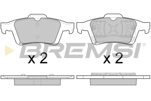 BREMSI fékbetétkészlet, tárcsafék - BP3091 - TothCarparts