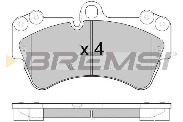 BREMSI fékbetétkészlet, tárcsafék - BP3099 - TothCarparts