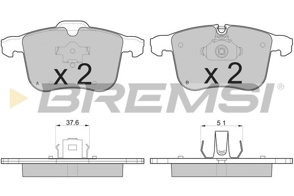 BREMSI fékbetétkészlet, tárcsafék - BP3109 - TothCarparts