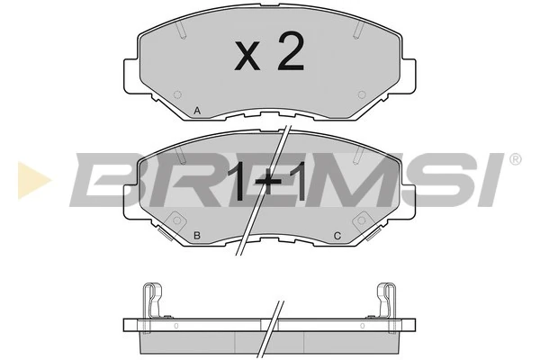 BREMSI fékbetétkészlet, tárcsafék - BP3117 - TothCarparts