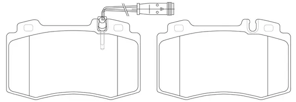 SB fékbetétkészlet, tárcsafék - BP31196W - TothCarparts