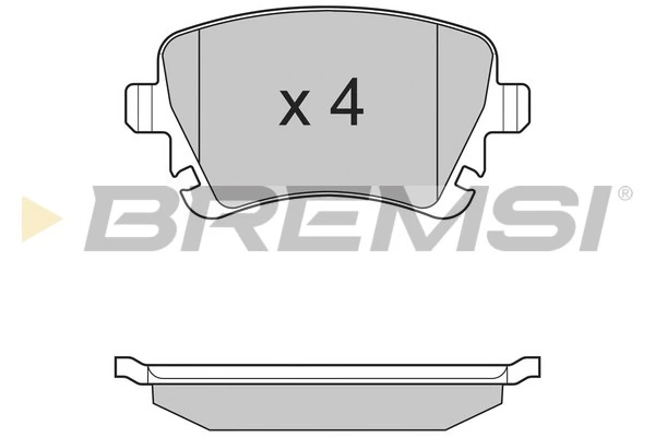 BREMSI fékbetétkészlet, tárcsafék - BP3130 - TothCarparts