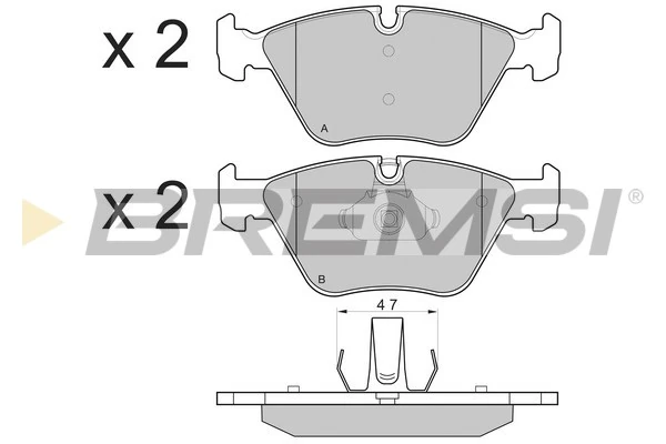 BREMSI fékbetétkészlet, tárcsafék - BP3135 - TothCarparts