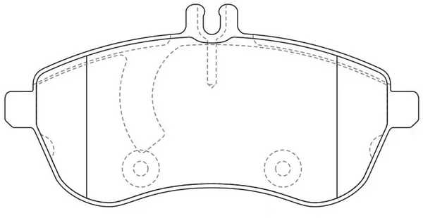 SB fékbetétkészlet, tárcsafék - BP31452W - TothCarparts