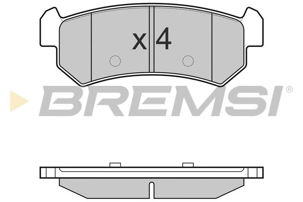 BREMSI fékbetétkészlet, tárcsafék - BP3148 - TothCarparts