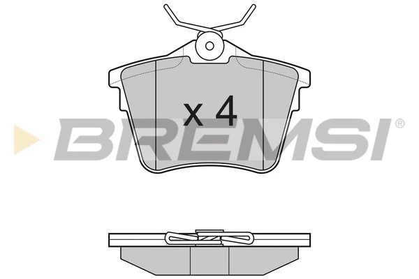 BREMSI fékbetétkészlet, tárcsafék - BP3183 - TothCarparts