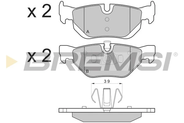 BREMSI fékbetétkészlet, tárcsafék - BP3194 - TothCarparts