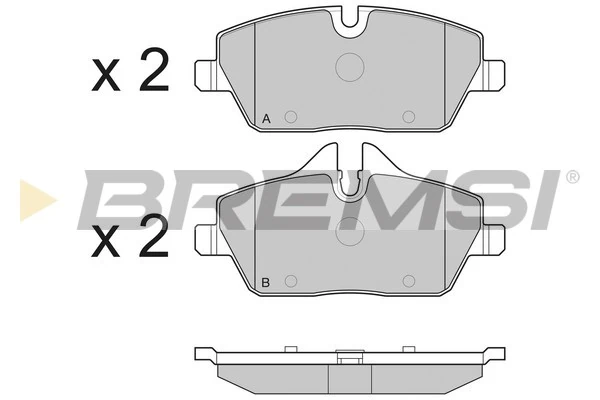 BREMSI fékbetétkészlet, tárcsafék - BP3195 - TothCarparts